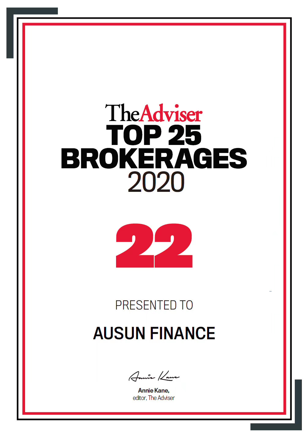 Top 25 Brokerage 2020 Top 25 Brokerage 2020